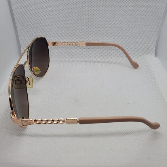 Jessica Simpson Pink & Gold Aviator Sunglasses - Picture 6 of 10